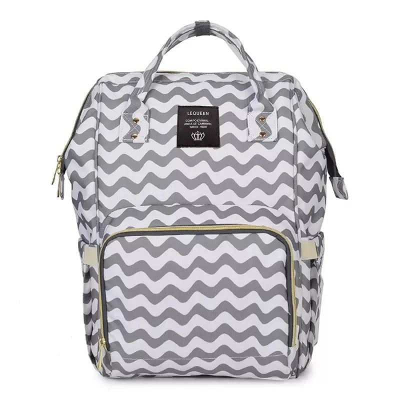 Fashion Oxford Diaper Backpack – Insulated Baby & Mom Bag