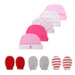 Soft Infant Hat Gloves Set for Newborn Boys and Girls