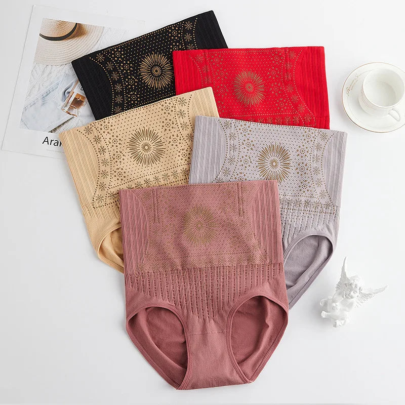 Seamless High Waist Postpartum Panties Women Abdomen Hip Lift Brief Shapewear Tummy Control Pants Breathable Slimming Underwear
