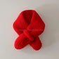 85AE Trendy Children Scarf Solid Color Autumn Winter Knitted Scarf Fashionable Scarf