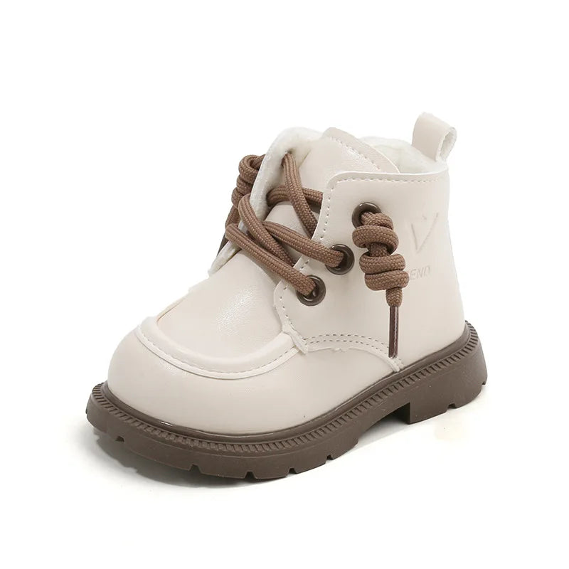 Baby Girls Winter Boots Patent Leather 0 To 3 Years Old Toddler Fur Boots Boy Botas Bebe Warm Newborn Children Snow Boots I09124