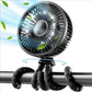 Baby Stroller Fan Rechargeable Battery Operated Portable USB Fan Mini Handheld Clip On Fan for Car Seat Crib Stroller Accessorie