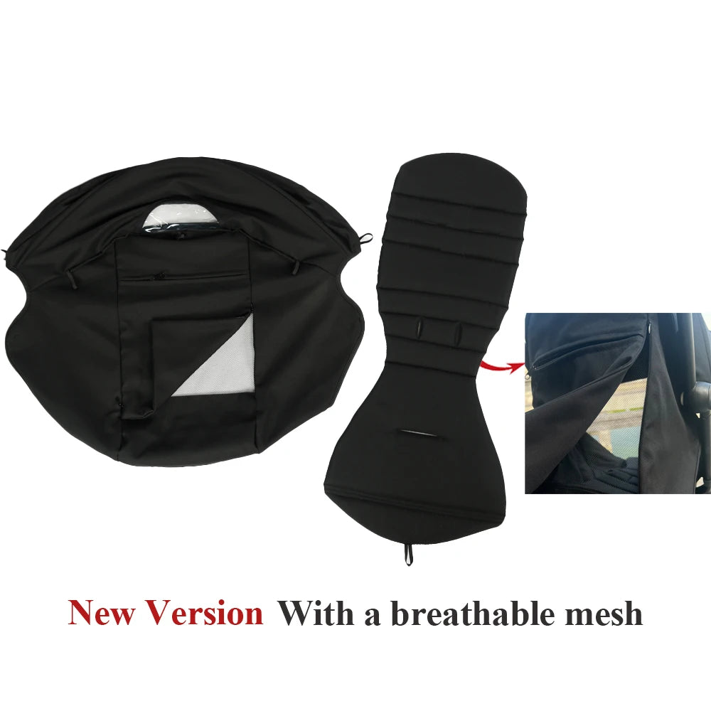 New Update 175° Canopy Cover Kit Seat Cushion Sunshade With Mesh Stroller Accessories For Yoya/ YOYO Pram Replace Seat Mattress