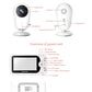 Babyphone portable avec vidéo, audio et vision nocturne