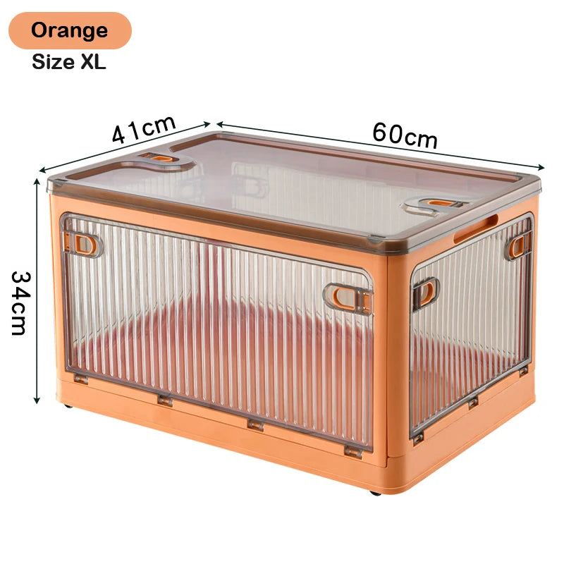 BGRORIO Foldable Storage Box Closet Organizer With Wheels Stackable Sundries Organizer Clothes Quilts Toys Books Storage Box
