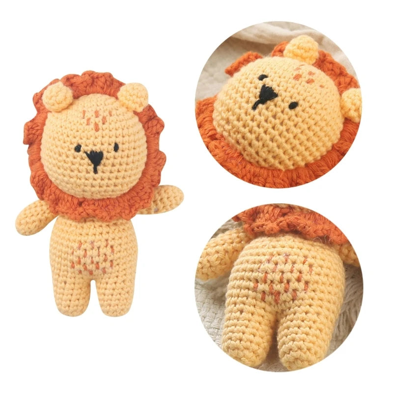Knitted Animal Plush Toy – Soft Sleep Toy for Babies