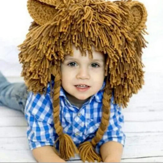 Baby Lion Wig Knit Hat