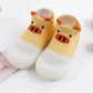 Adorable Piglet Baby Learning Shoes Breathable Soft Bottom Mesh Floor Socks Shoes for Infants Cute Cartoon Design