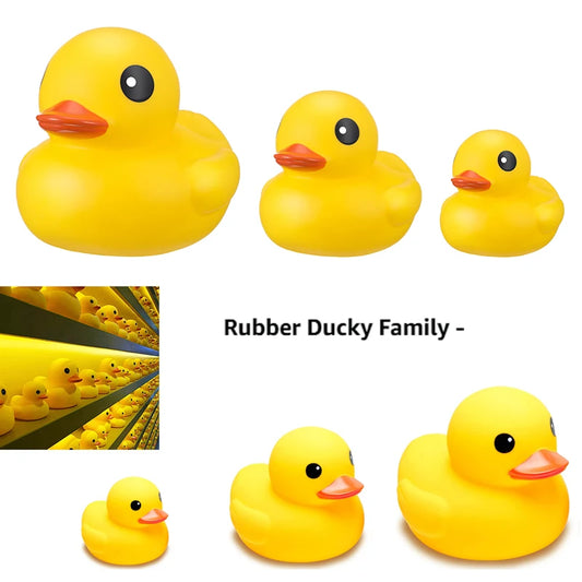 Giant Rubber Yellow Duck, Rubber Duck Family Small and Large and Giant Duck Toys for Shower Birthday Beach Summer Pool Party Fav