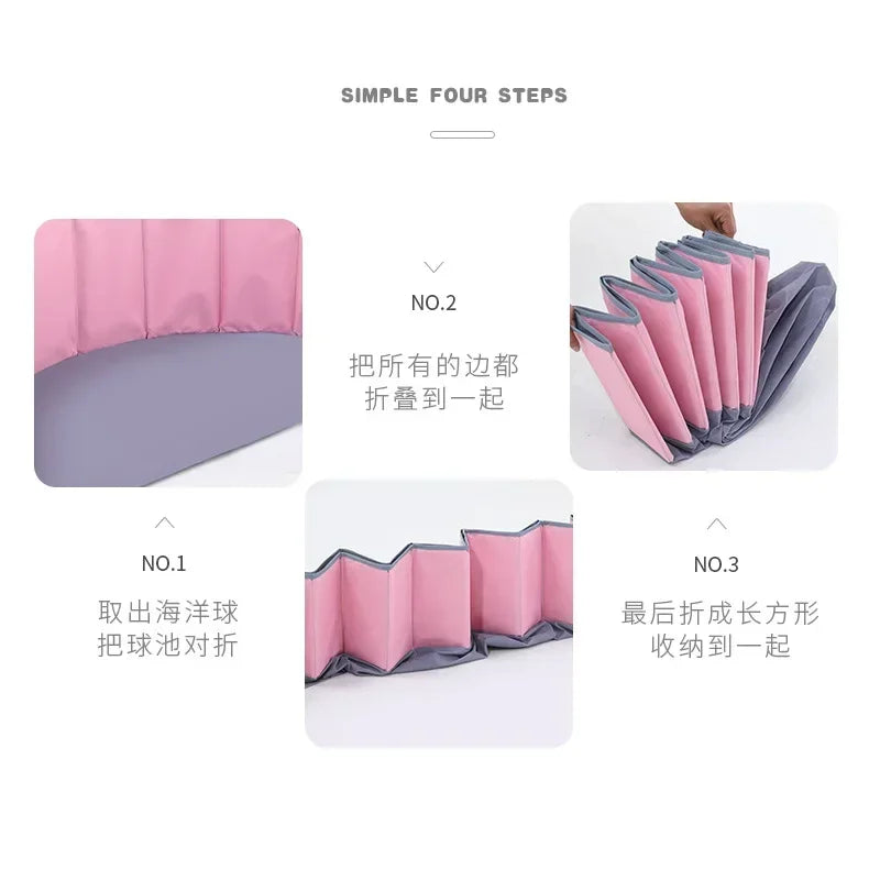 Foldable Baby Ball Pit – Ocean Fun Anytime!