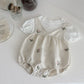 Summer Baby 2PCS Set – Flower Print Suspender Jumpsuit for Boys & Girls