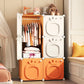 Home Bedroom Furniture Folding Wardrobe Clothes Cabinets Simple Dressers Cube Storage Locker Baby Closet Plastic Collapsible