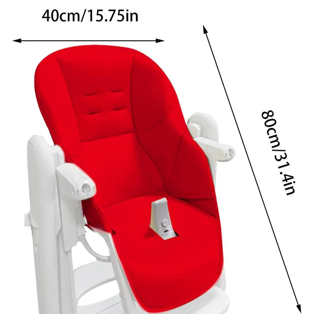 Baby High Chair Cover PU Leather Highchair Cover Cushion Protector Comfortable Seat Cushion Baby Accessories Machine Washable