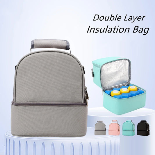 Breast Pump Milk Mommy Bag Double Layer Insulation