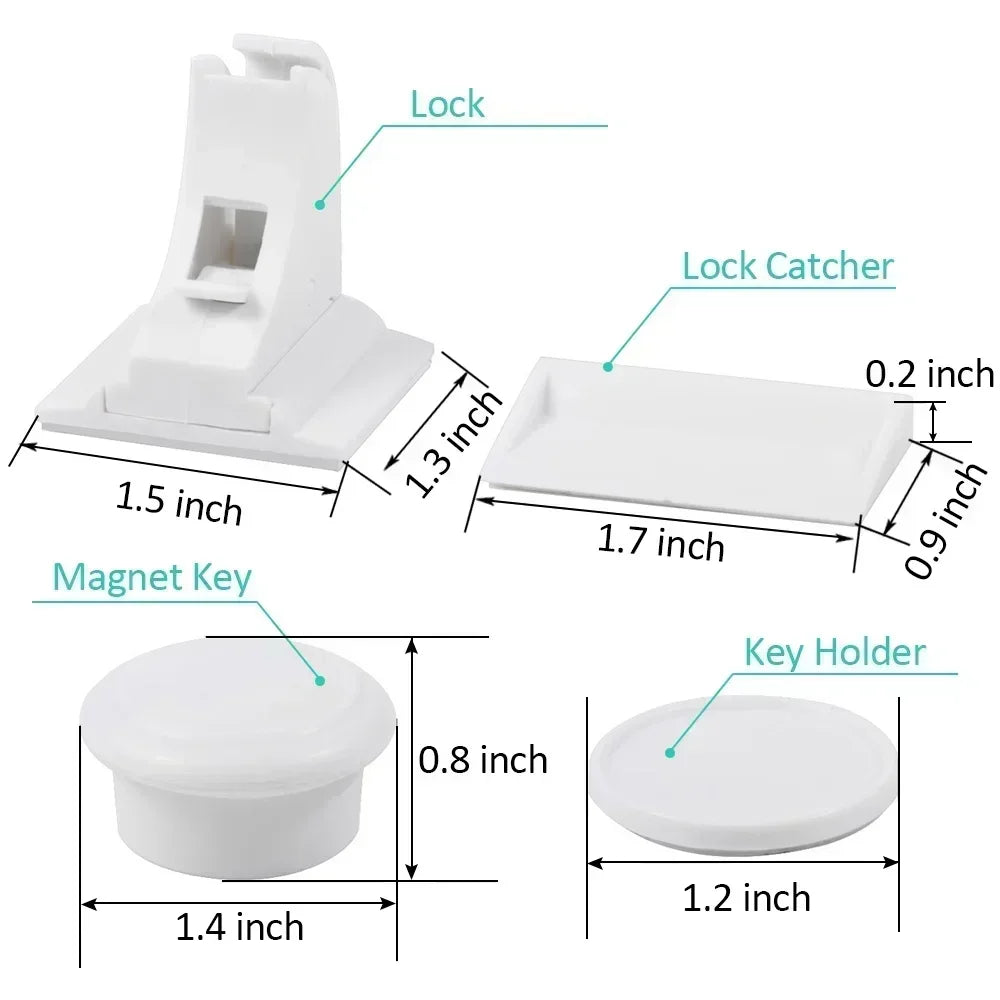 Magnetic Child Safety Locks 1-5PCS No Drilling