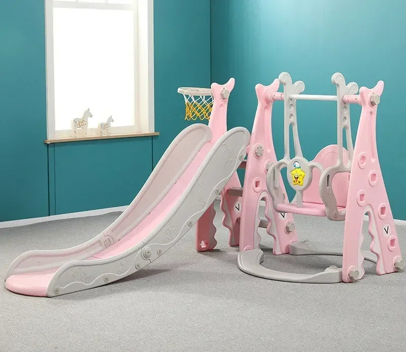 4-in-1 Baby Slide & Swing Playset