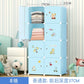 Kids Plastic Closet Storage Clothes Organizer Shelf Modern Minimalist Bedroom Baby Wardrobe Cheap Small Muebles Home Furniture