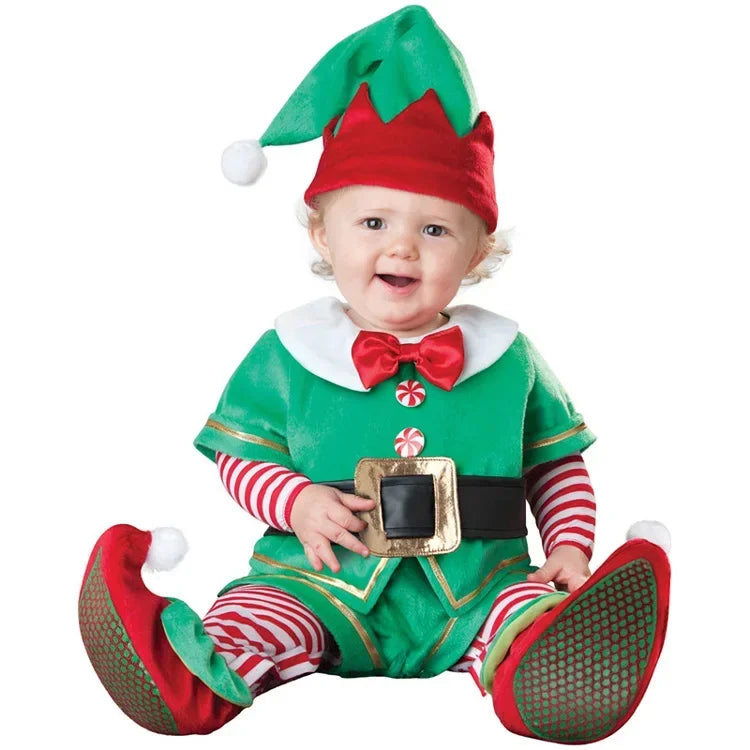 6M-24M Christmas Xmas Holiday Halloween Costume Infant Baby Girls Lion Dinosaur Rompers Elk Toddlers Clothes