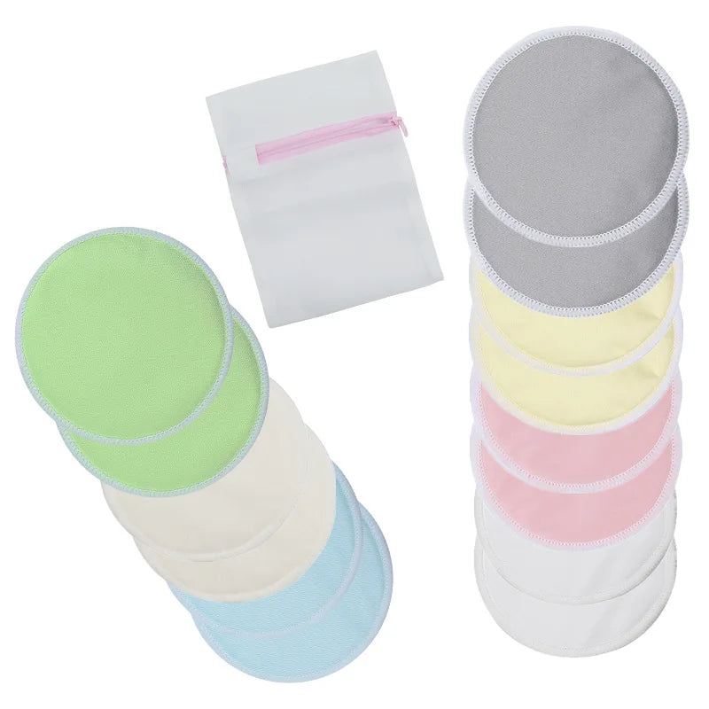 2pcs Organic Bamboo Viscose Nursing Breast Pads Washable Breastfeeding Reusable Breast Breastfeeding Nursing Pads