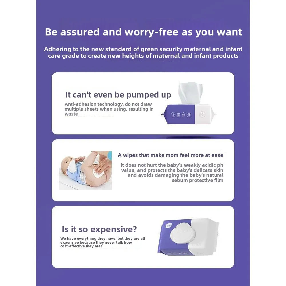 Thiened Baby Wet Wipes able Cleanlin Special Research for Hand Mouth Bot Newborn Children Fly entials
