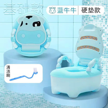 Cartoon Cow Baby Potty – Portable Toilet Seat with Lid for Toddlers