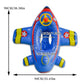 Inflatable Baby Airplane Pool Float – Blue Seat with Steering Wheel