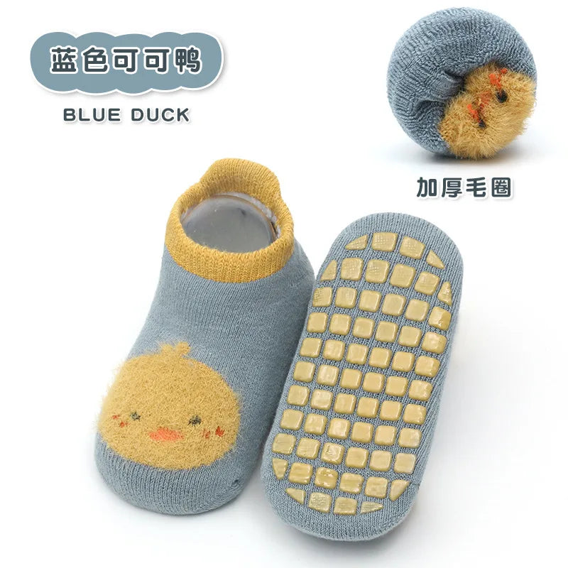 Cute Anti-Slip Baby Socks – Summer Animal Print