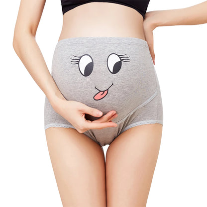 Summer Women's Large Size High Waist Maternity Pants Cute Pregnancy Clothes Abdominal Support Intimates Breathable Underwear