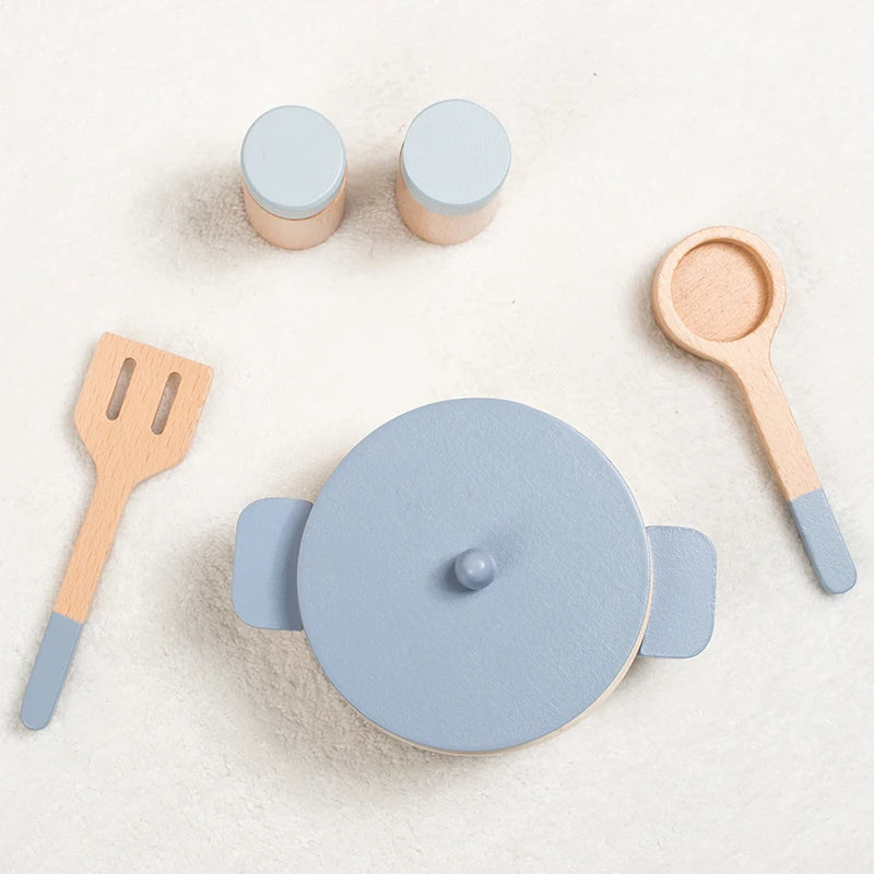 Wooden Kitchen Playset – Cook & Learn!