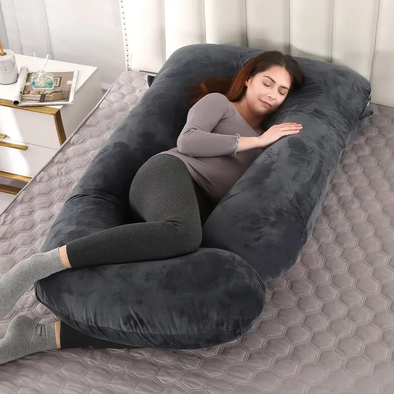 3Kg J Big Pregnancy Pillow for Pregnant Women Nursing Maternity Full Body Pillow,Change pillowcase For Washing,Filling PP cotton