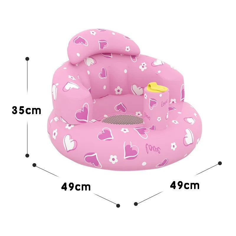 Inflatable Baby Seat – Built-in Air Pump, Learn-to-Sit Floor Chair