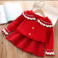 Christmas Knit Outfit for Baby Girls