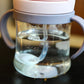 250ml Baby Drinking & Feeding Bottle – Wide Handle with Pink Straw
