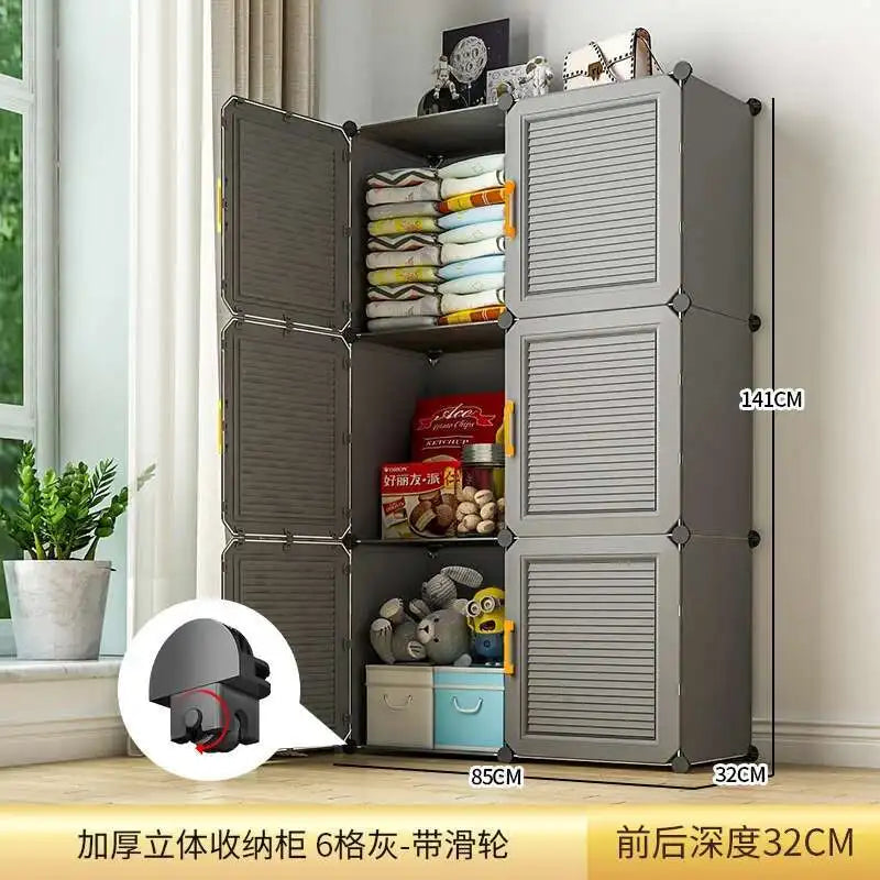 Baby Closet Storage Wardrobe Cupboard Organizer Clothing Rack Modular Wardrobes Chest Dresser Armarios Living Room Cabinets·