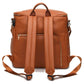 Large PU Leather Diaper Backpack