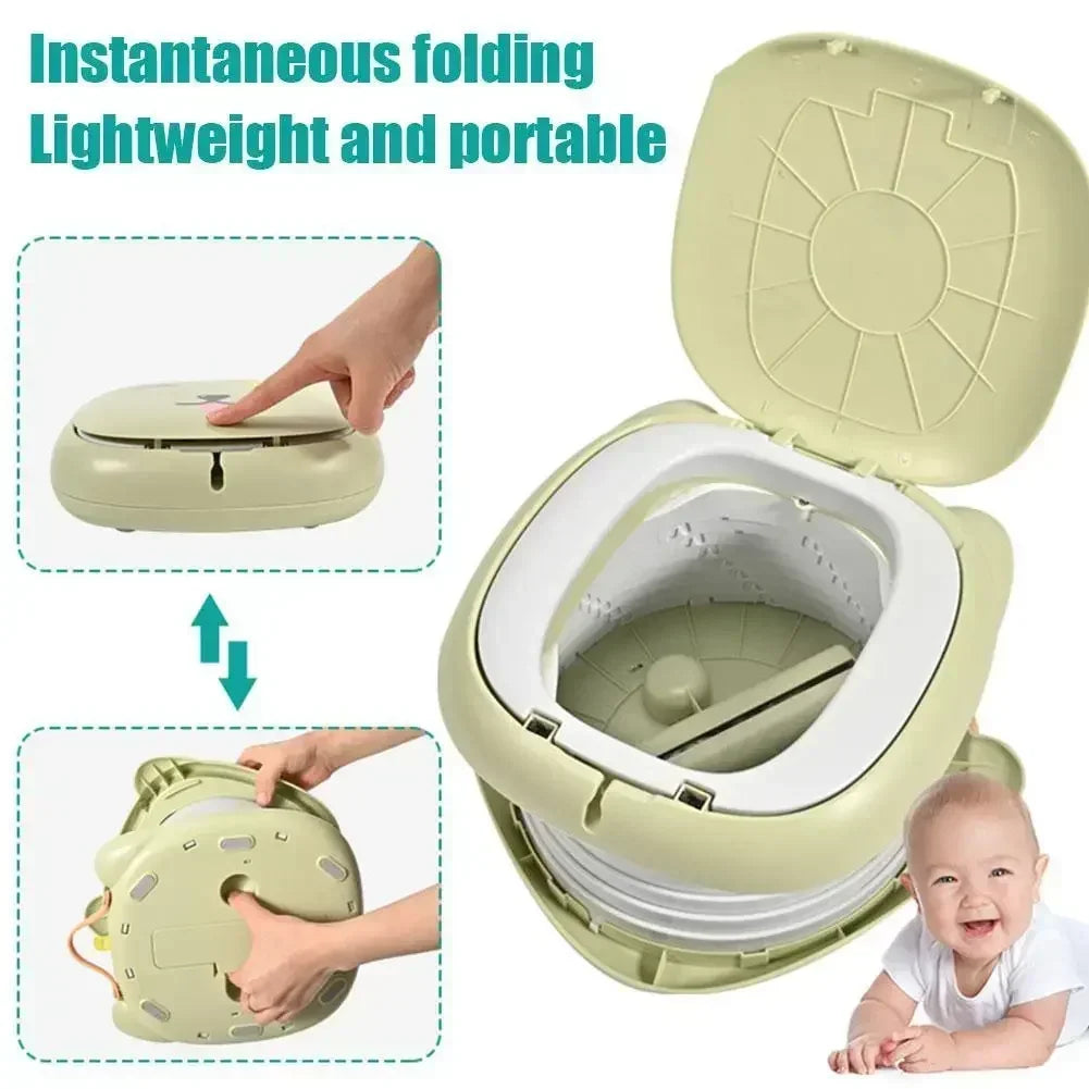 Foldable Travel Potty – Portable Baby Toilet with Waste Bags & Gifts