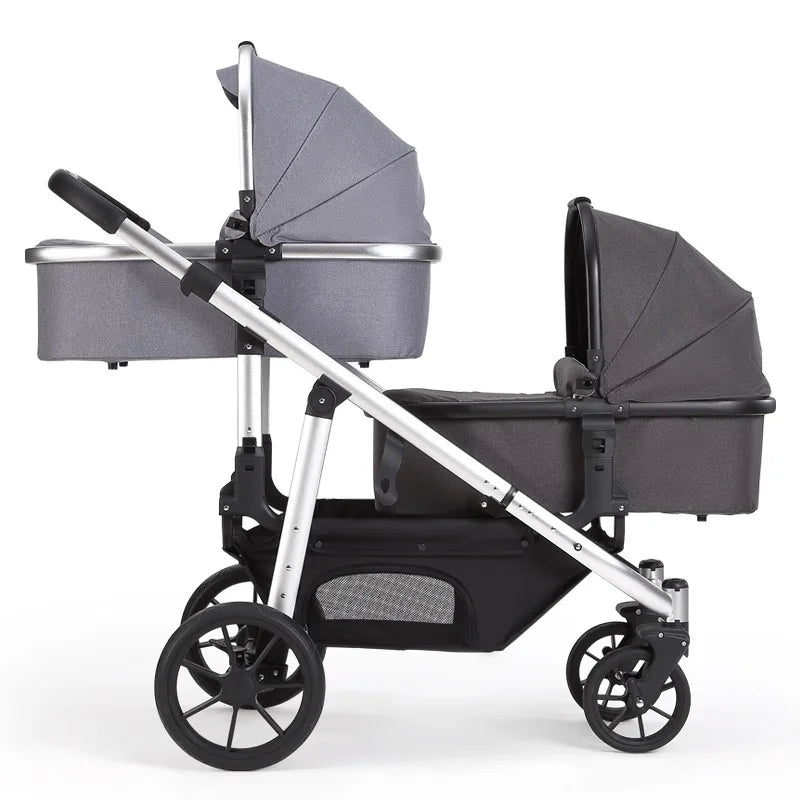 poussette double baby stroller,high quality luxury twin baby stroller,1 year warranty and quickly delivery