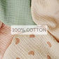 Muslin Nursing Covers for Breastfeeding, Privacy Breast Feeding Cover with Arch Neckline for Mom and Baby Nursing Apron