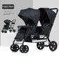 Twin Stroller Multifunctional Baby Stroller Lightweight Double Baby Stroller Foldable Two-way Double Stroller Four Wheel