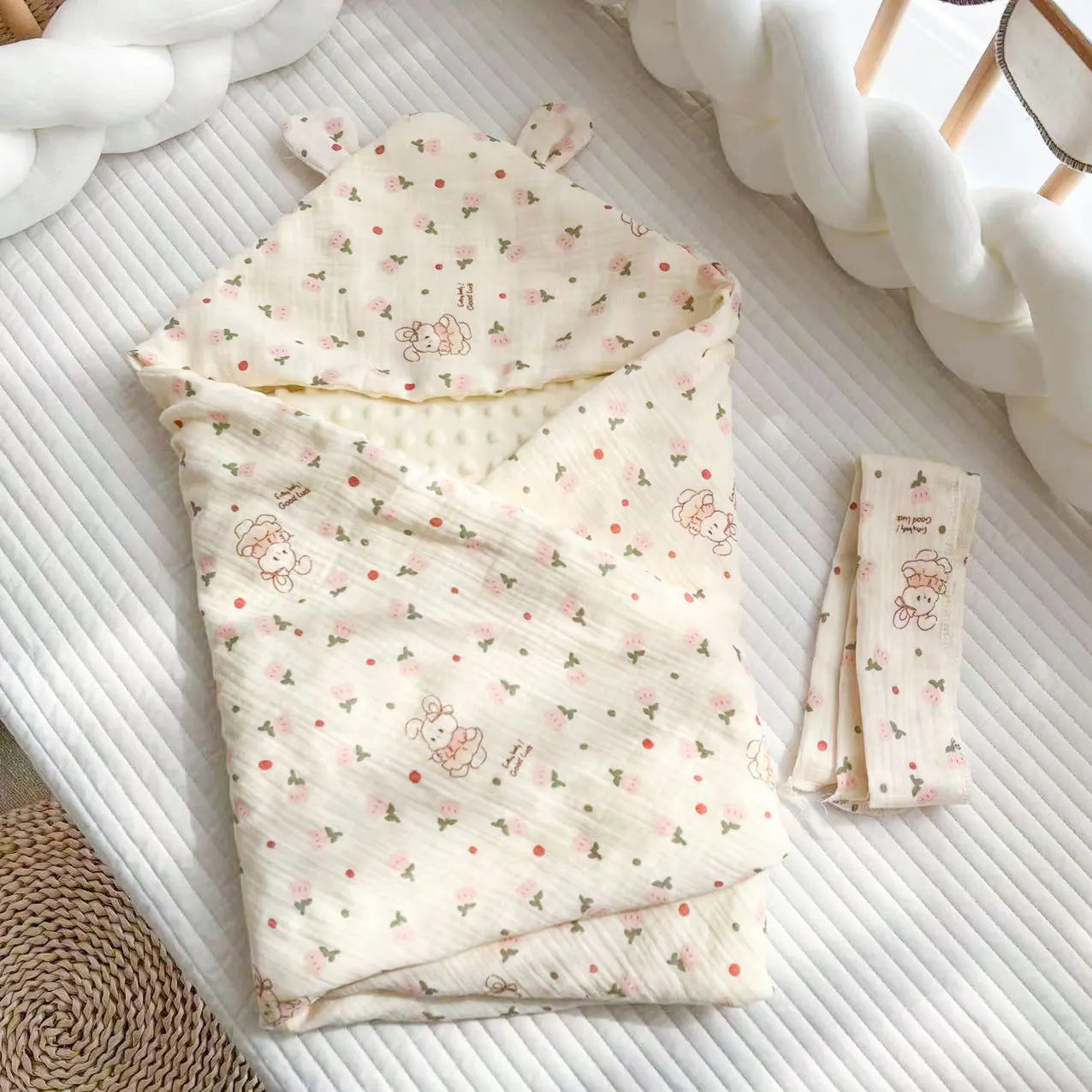 Couverture d'hiver pour bébé, lange en flanelle polaire douce, couette chaude pour la literie de nouveau-né, couverture douce pour poussette