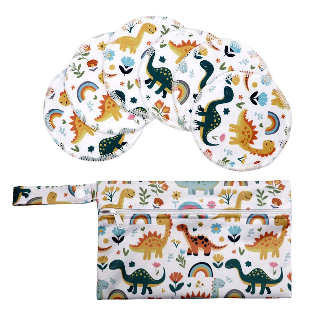 Recycled Polyester Mum Use With Wet Bag Absorbency Waterproof Washable Breathable Reusable Feeding Breast Nursing Pad
