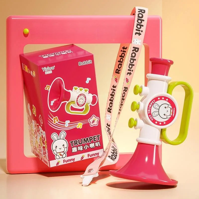 Trumpet Children's Toy Blow Music Baby Can Blow Instrument KIA Purden Brand Suitable for Ages 2 to 4 plus Years Old