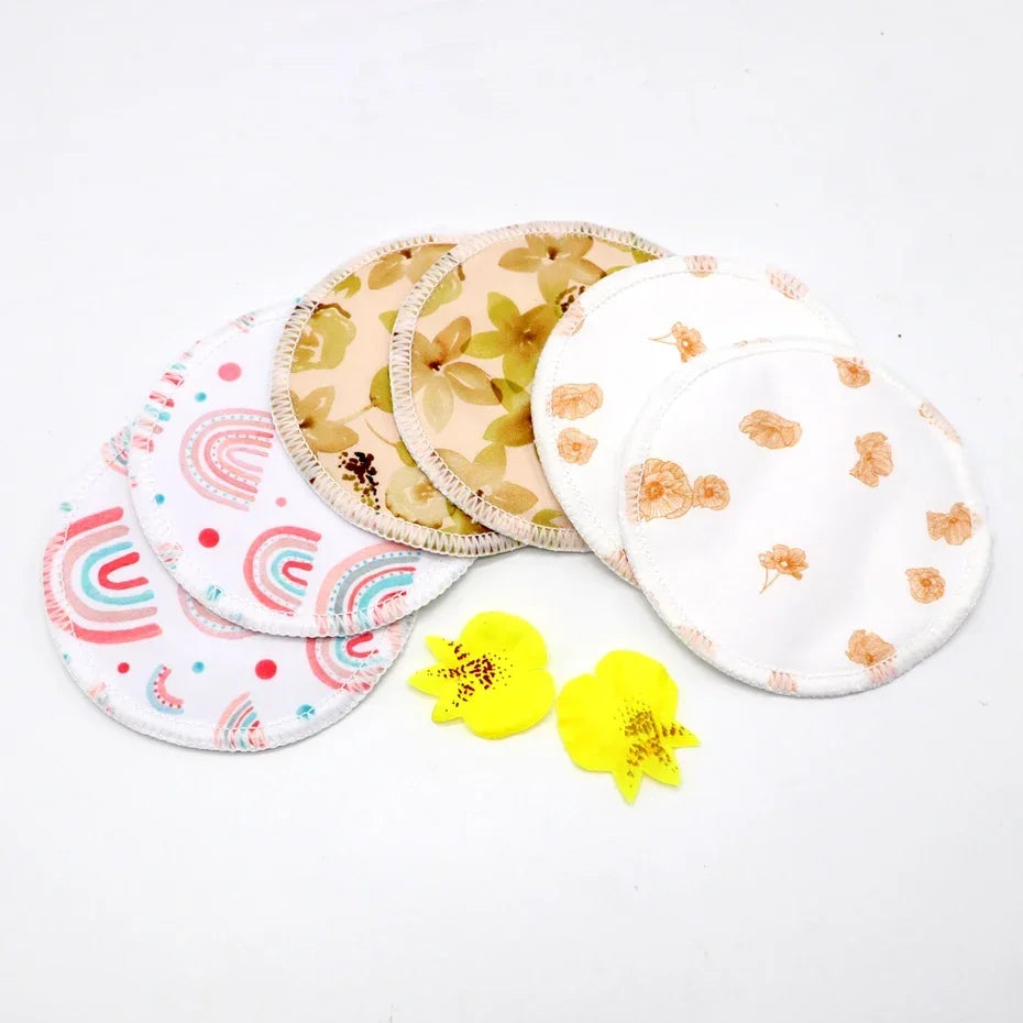 Breast Pads Bamboo Nursing Pads Absorbency Waterproof Washable Feeding Pad Reusable Breathablefor Nursing and Maternity Moms