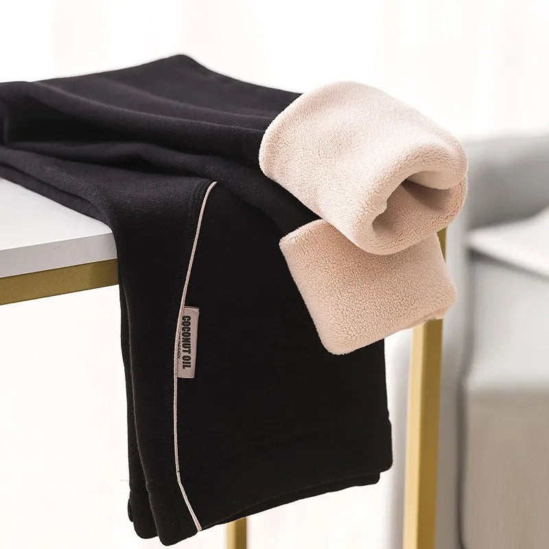 Four Seasons Thick Warm Plus Velvet Cotton Maternity Legging Thermal Fleece Belly Pants Clothes for Pregnant Women Pregnancy