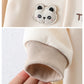 Unisex Baby Polo Collar Romper for Spring & Autumn Boys & Girls Cute Bear Head & Letter Jumpsuit Halloween Long-Sleeve Bodysuit