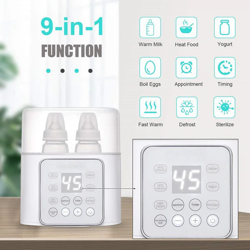 Multifunction Baby Bottle Warmer Fast Baby Accessories Food Heater Milk Warmer Steriliser with ACcurate Temperature Control