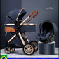 2025 New baby stroller High landscape 3 in 1 baby carriage Luxury Pushchair Baby Cradel Infant Carrier kinderwagen car 2in1