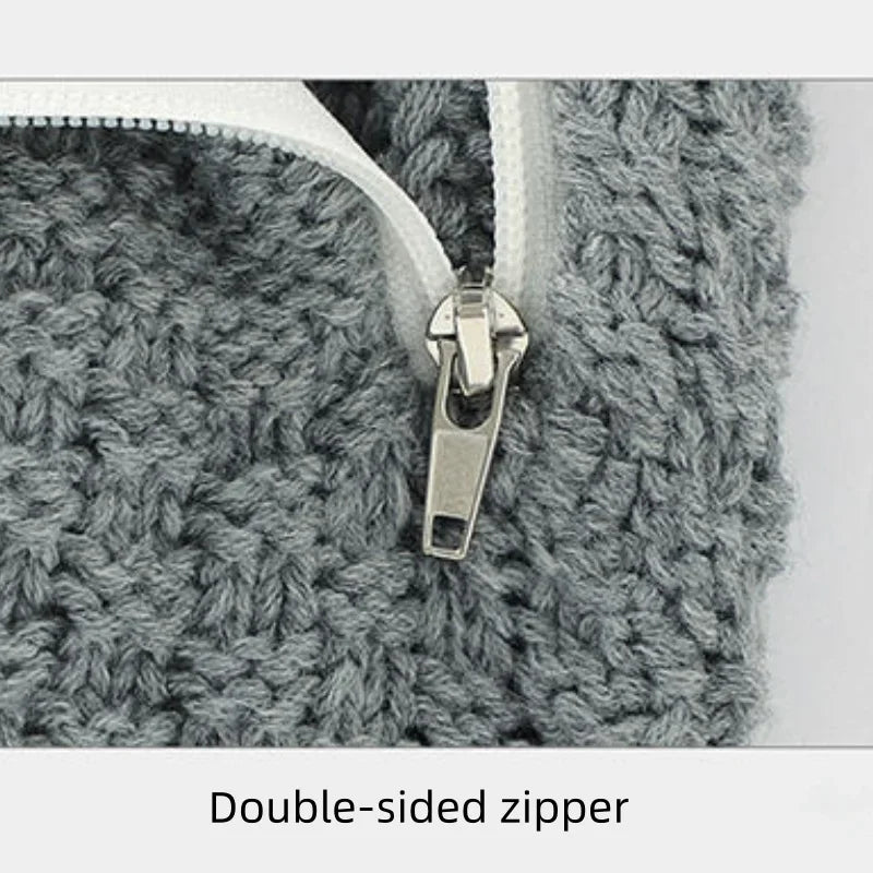 Nouvelles couvertures d'emmaillotage tricotées unies pour bébés de 0 à 1 an, chaudes et douillettes pour l'hiver.