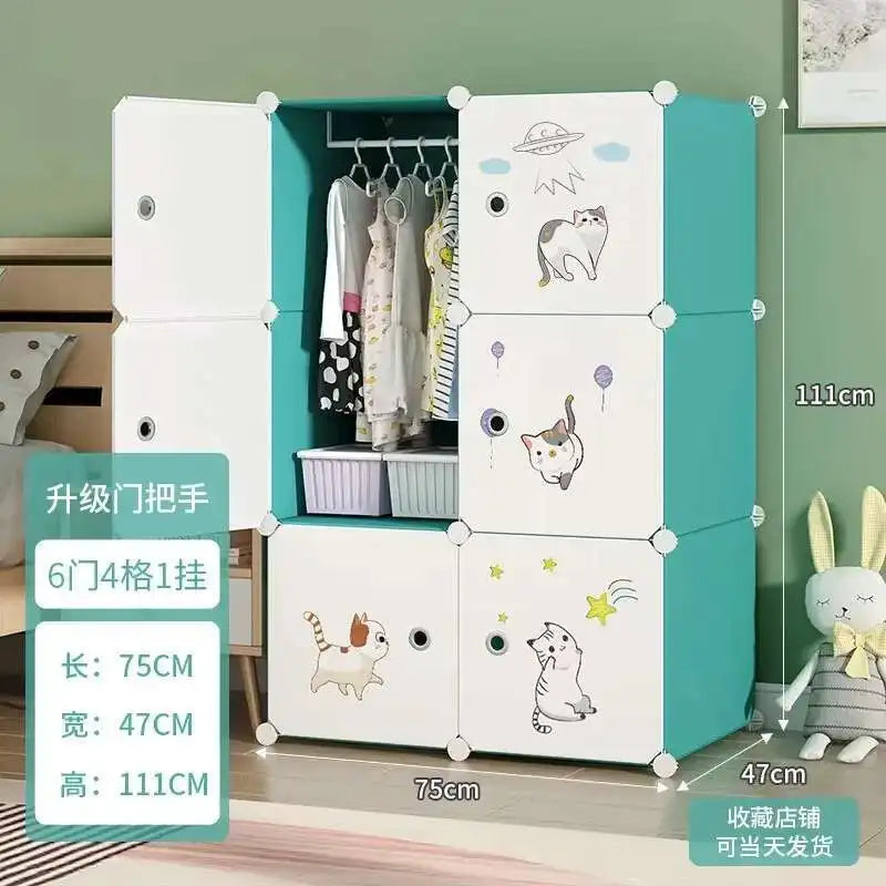 Baby Storage Cabinet Wardrobe Children's Organizer Dresser Montessori Clothes Closet Girl Dresses Girls Sale Price Furniture