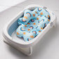 Universal Baby Bath Seat Pad Newborn Floating Recliner for Tub 2-in-1 Sit Lie Support Mat for Baby Breathable Mesh Wash Cradle